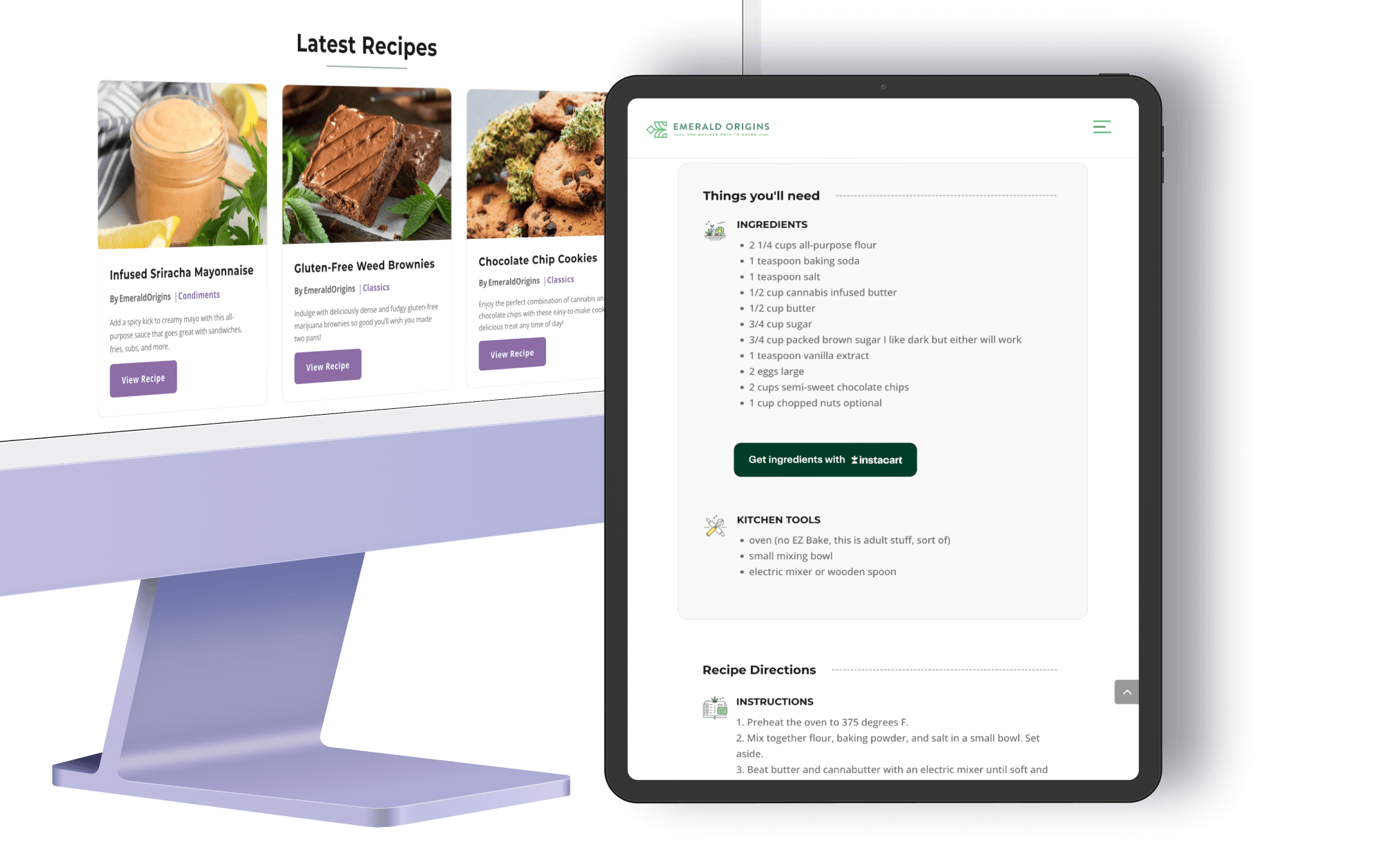 Emerald Origins recipes